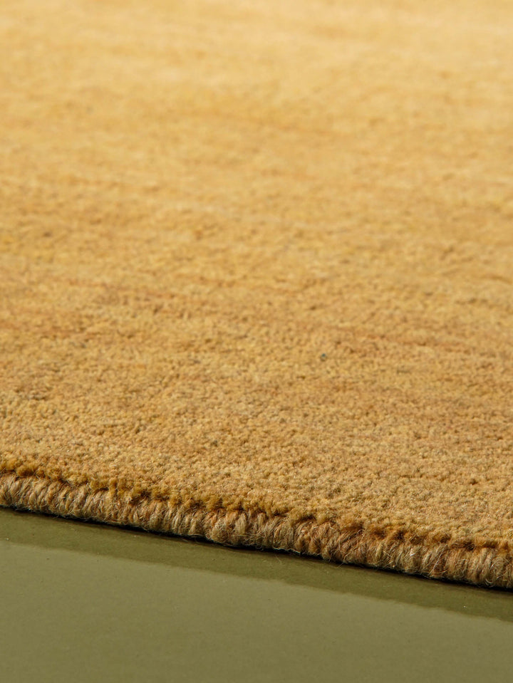 Modern Hand-Knotted Wool Rug – Solid Design