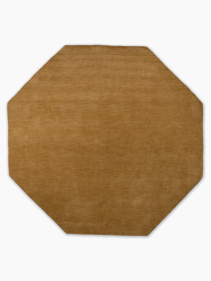 Modern Hand-Knotted Wool Rug – Solid Design