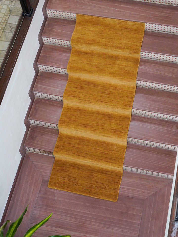 Modern Hand-Knotted Wool Rug – Solid Design