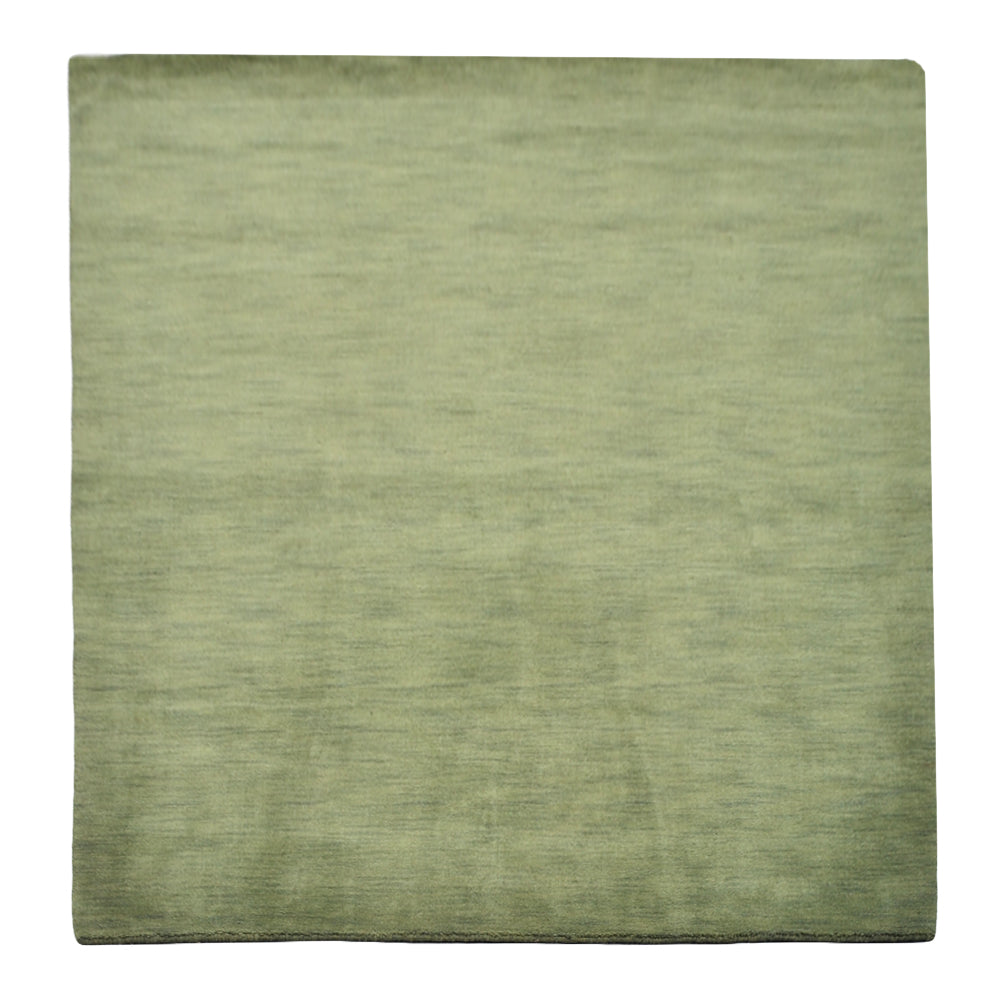 Modern Hand-Knotted Wool Rug – Solid Design