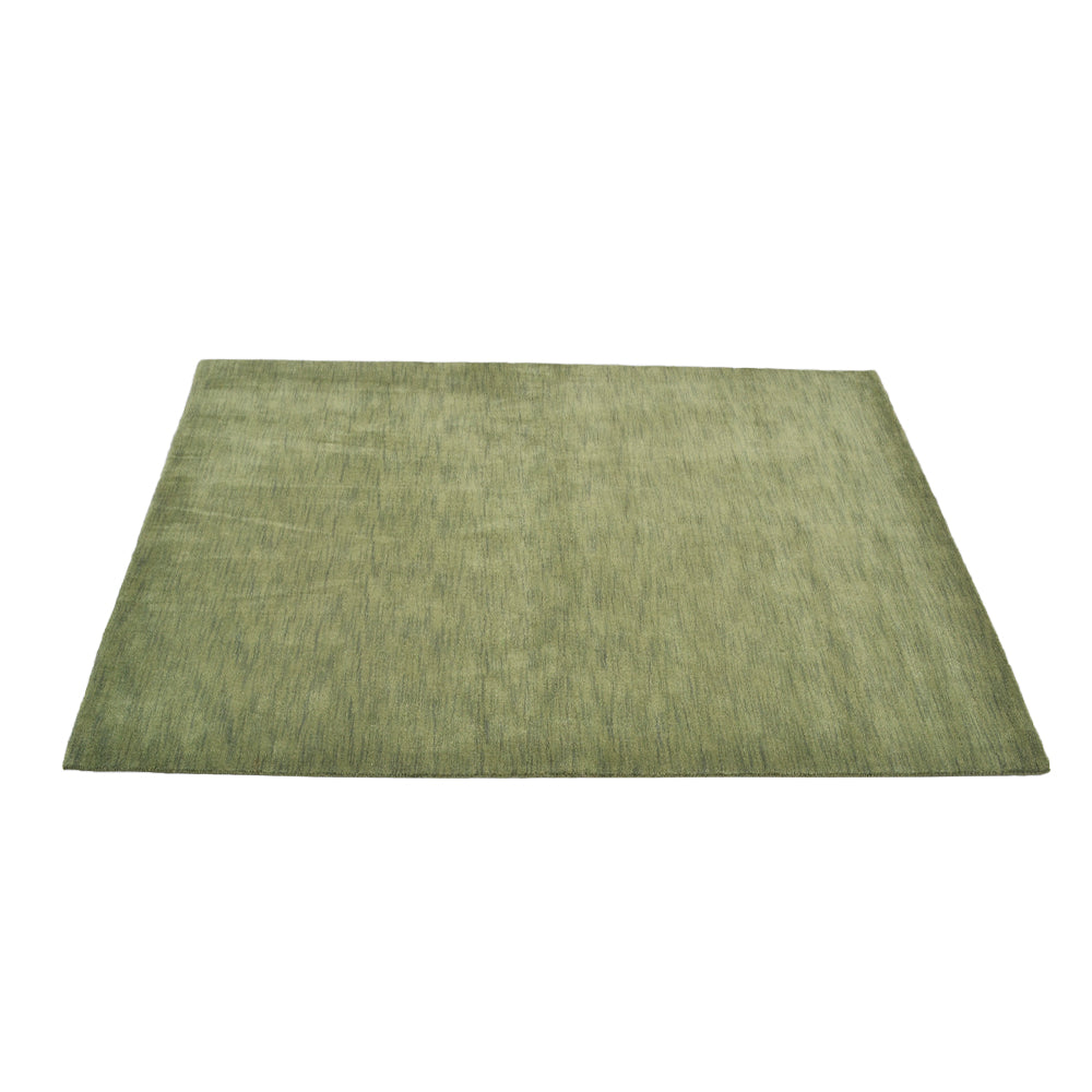 Modern Hand-Knotted Wool Rug – Solid Design