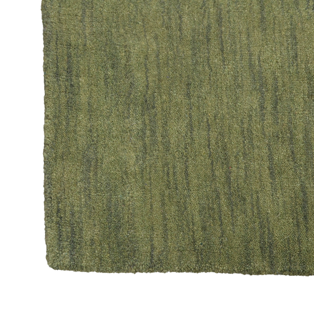 Modern Hand-Knotted Wool Rug – Solid Design