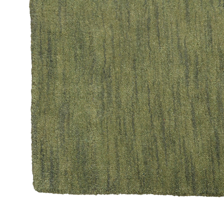 Modern Hand-Knotted Wool Rug – Solid Design