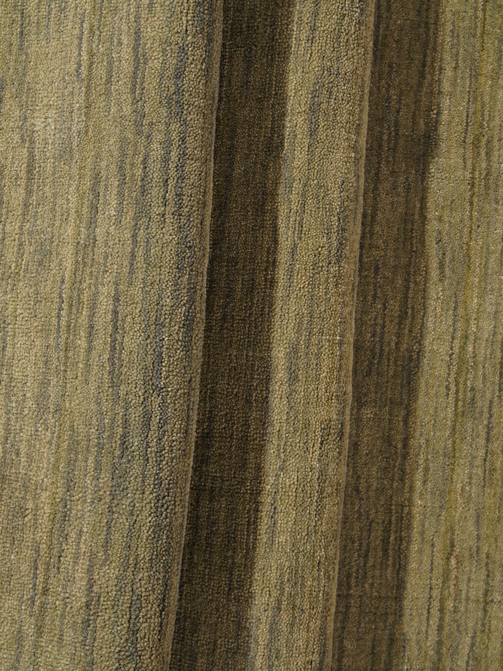 Modern Hand-Knotted Wool Rug – Solid Design