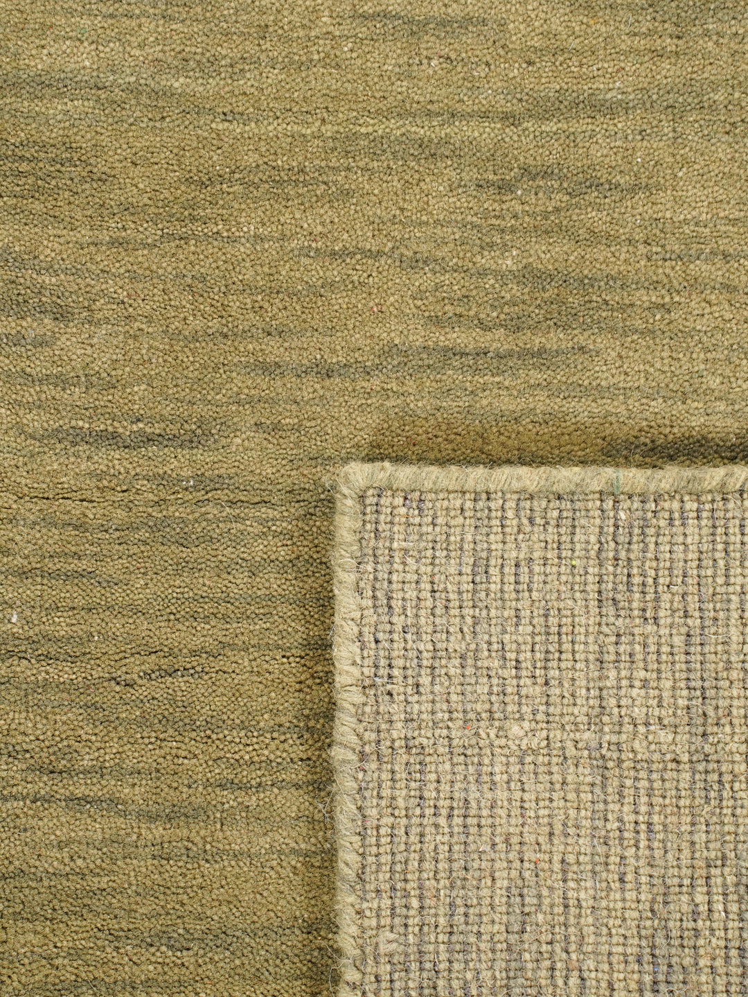 Modern Hand-Knotted Wool Rug – Solid Design