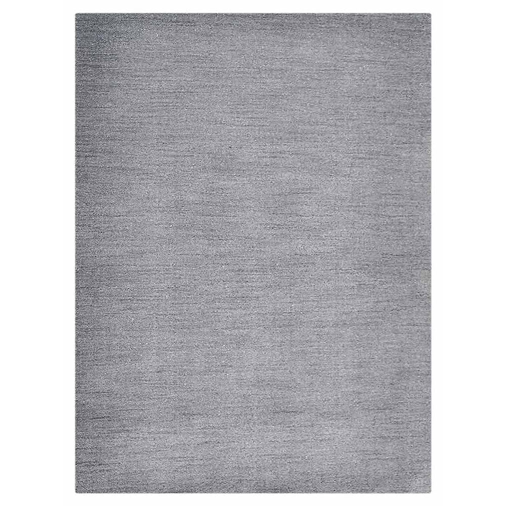 Modern Hand-Knotted Wool Rug – Solid Design