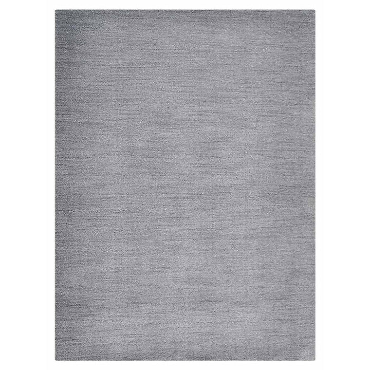 Modern Hand-Knotted Wool Rug – Solid Design