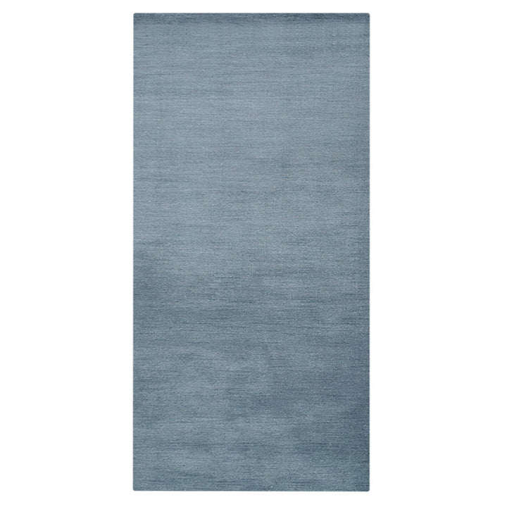Modern Hand-Knotted Wool Rug – Solid Design