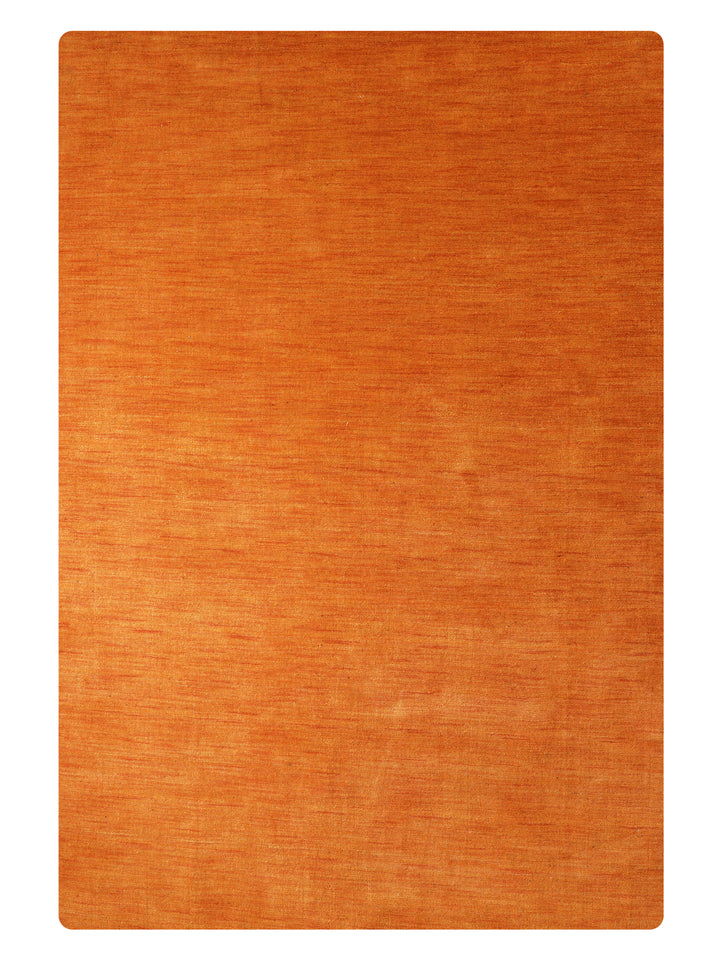 Modern Hand-Knotted Wool Rug – Solid Design