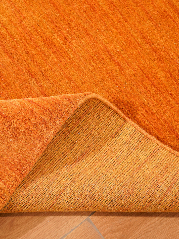 Modern Hand-Knotted Wool Rug – Solid Design