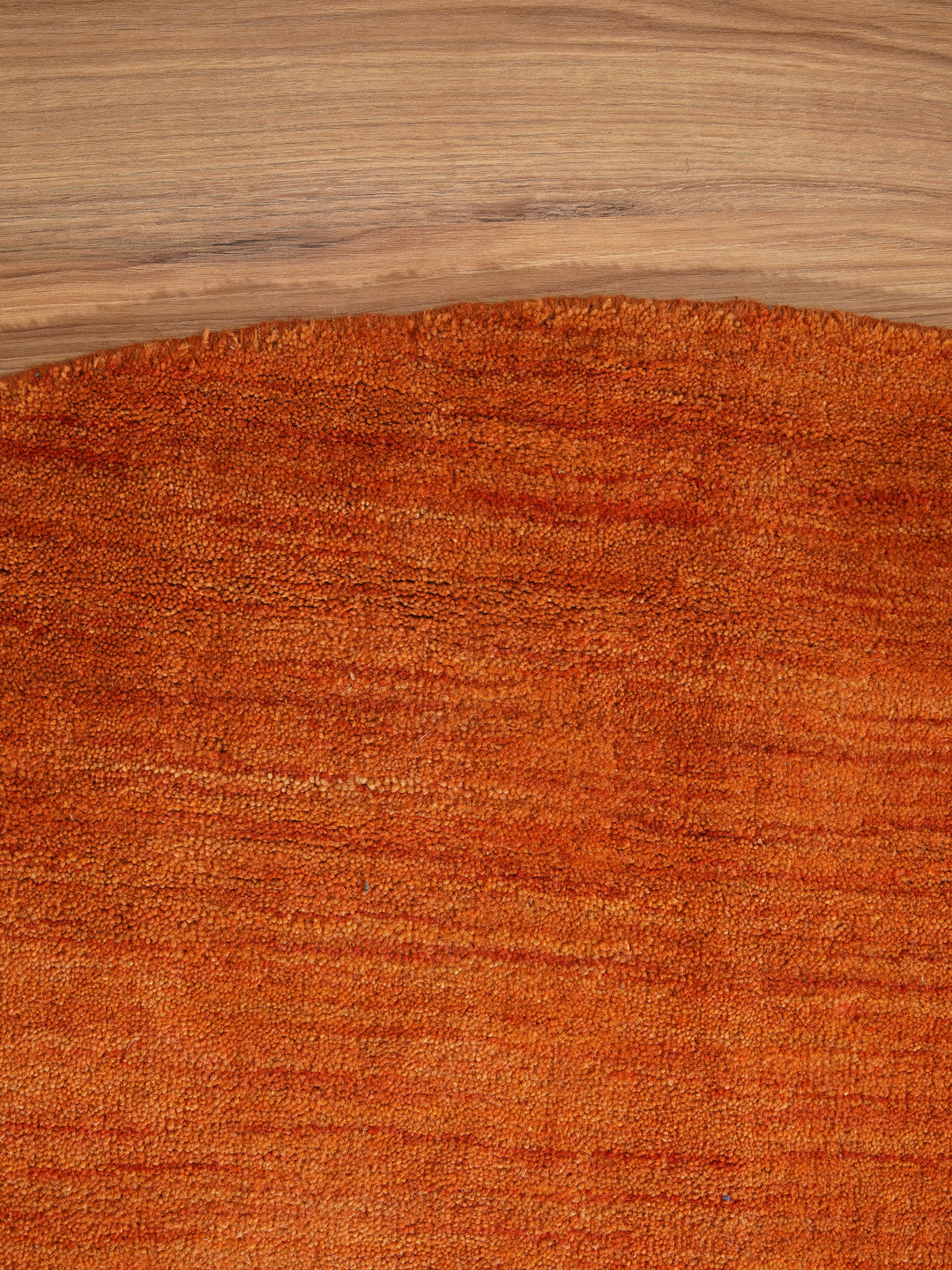 Modern Hand-Knotted Wool Rug – Solid Design