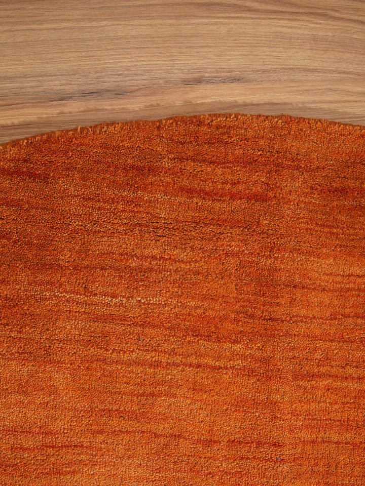 Modern Hand-Knotted Wool Rug – Solid Design