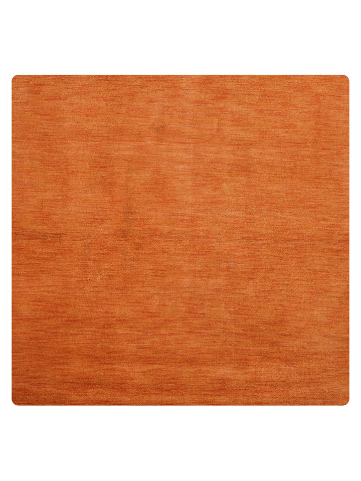 Modern Hand-Knotted Wool Rug – Solid Design