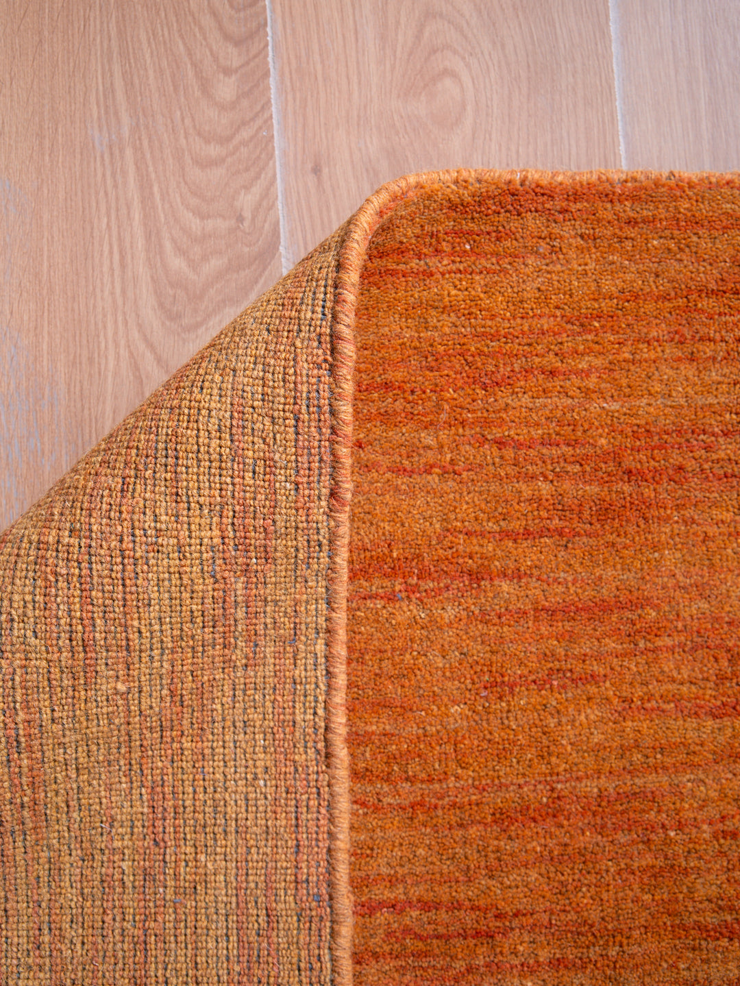 Modern Hand-Knotted Wool Rug – Solid Design