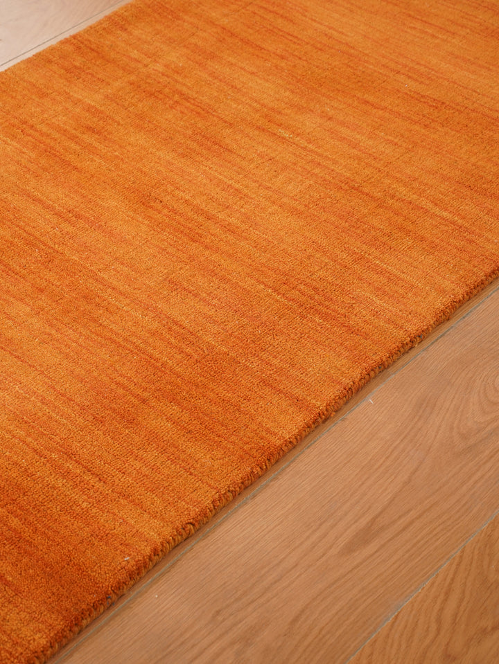 Modern Hand-Knotted Wool Rug – Solid Design