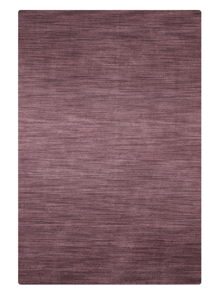 Solid Hand Knotted Wool Rug