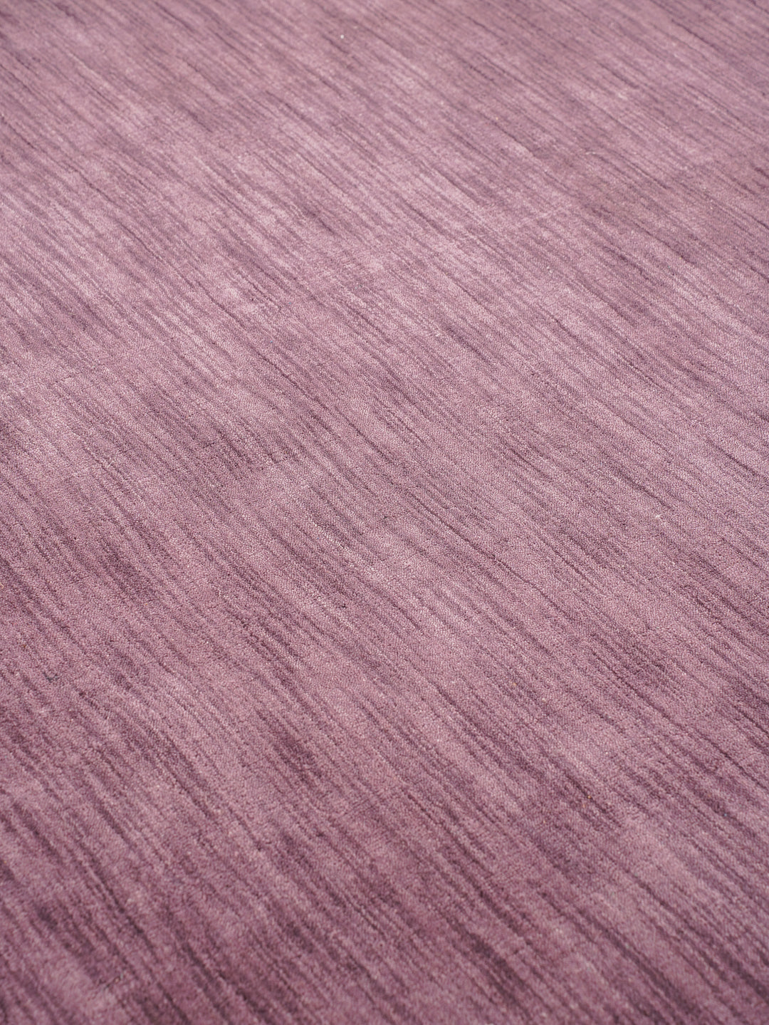 Solid Hand Knotted Wool Rug