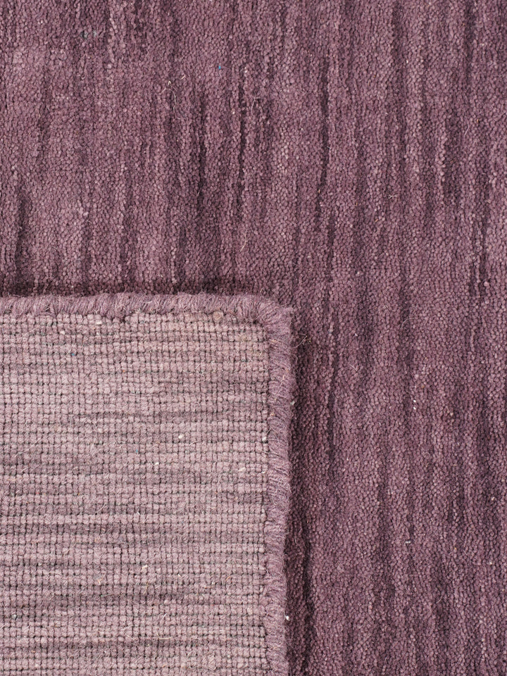 Solid Hand Knotted Wool Rug