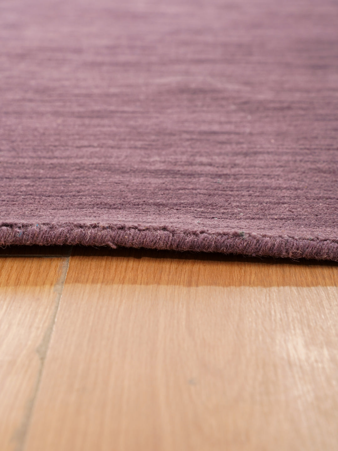 Solid Hand Knotted Wool Rug