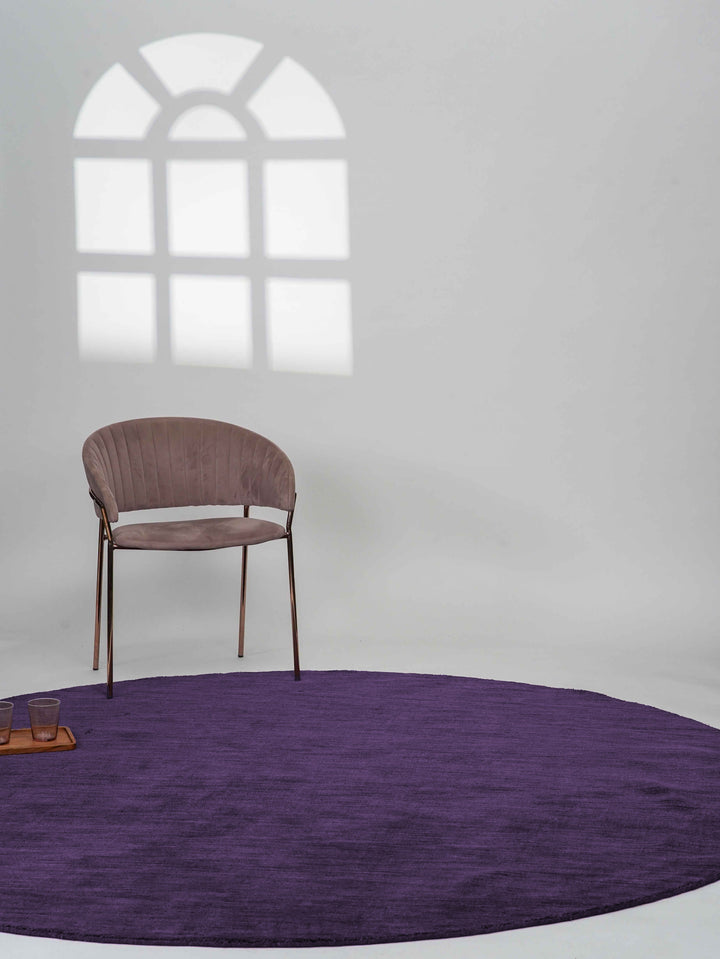 Solid Hand Knotted Wool Rug