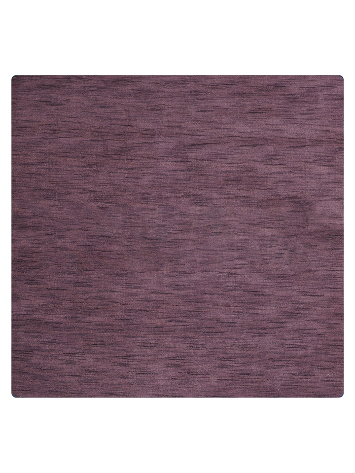 Solid Hand Knotted Wool Rug