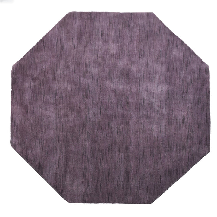 Solid Hand Knotted Wool Rug