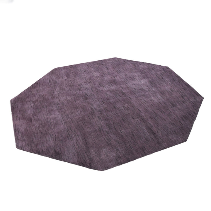 Solid Hand Knotted Wool Rug