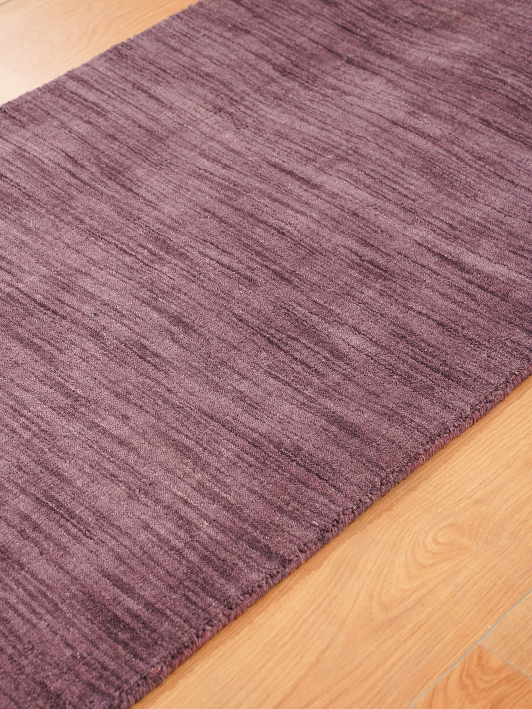 Solid Hand Knotted Wool Rug
