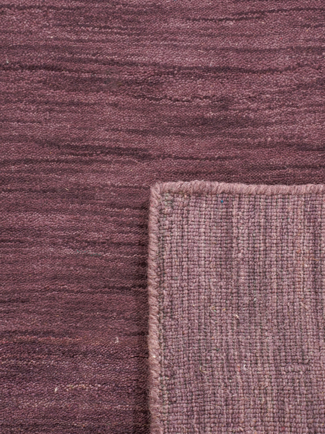 Solid Hand Knotted Wool Rug