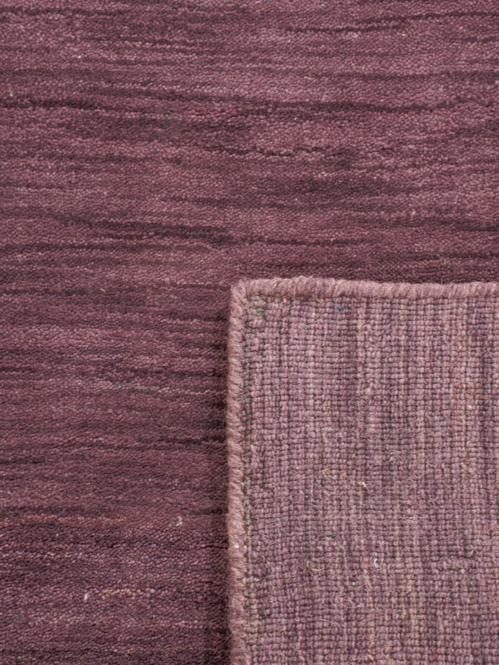 Solid Hand Knotted Wool Rug