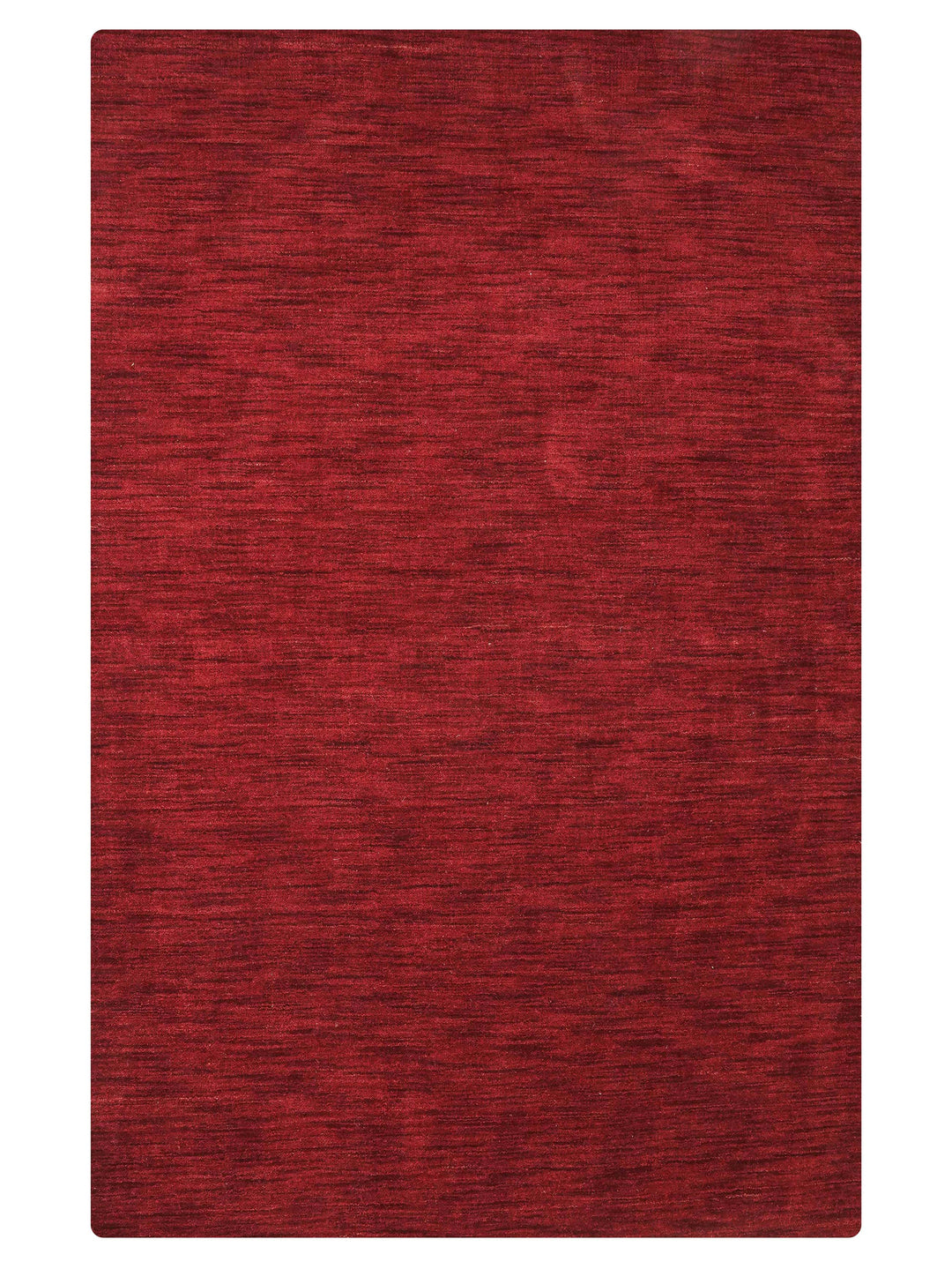 Solid Hand Knotted Wool Rug