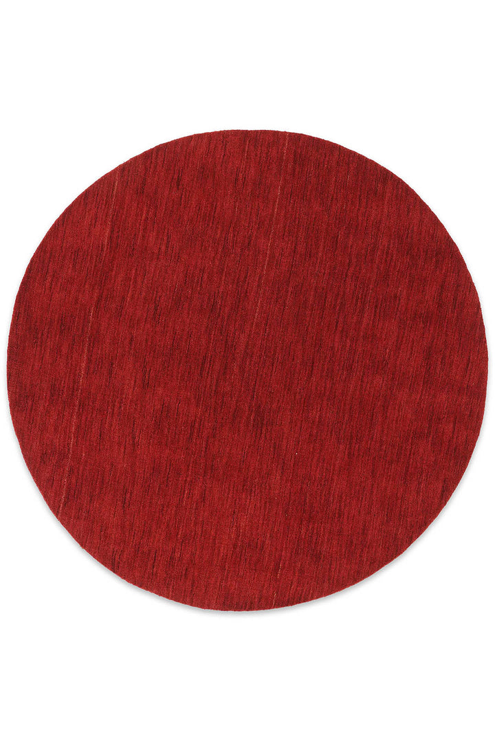 Solid Hand Knotted Wool Rug
