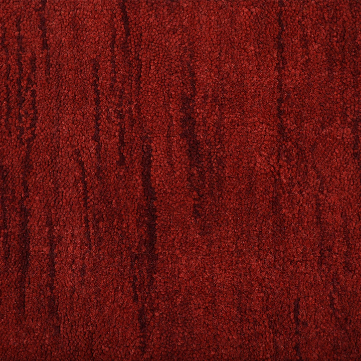Solid Hand Knotted Wool Rug