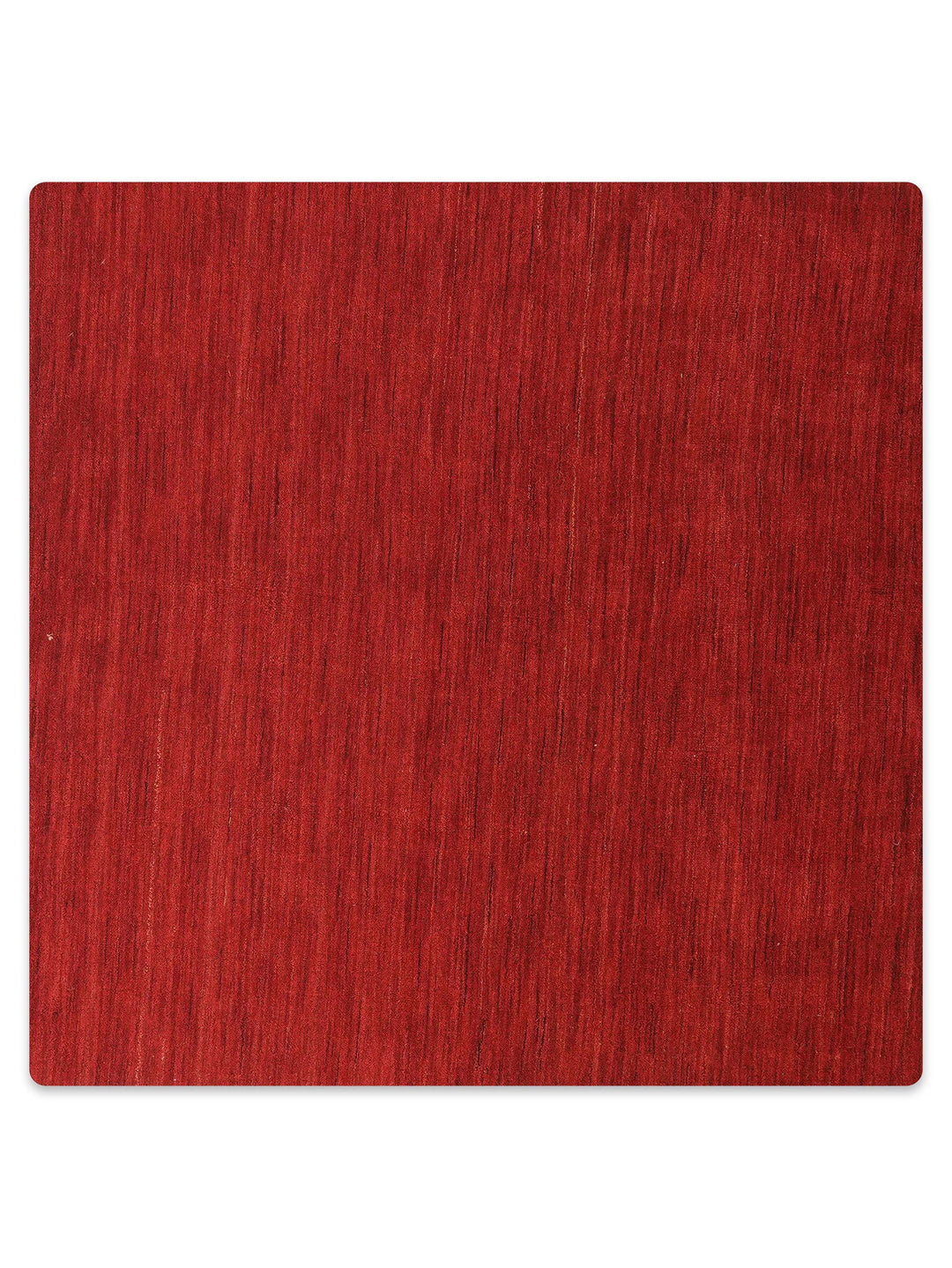 Solid Hand Knotted Wool Rug