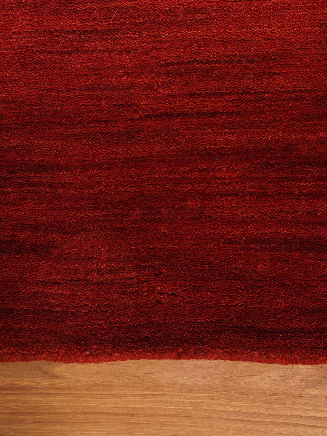 Solid Hand Knotted Wool Rug