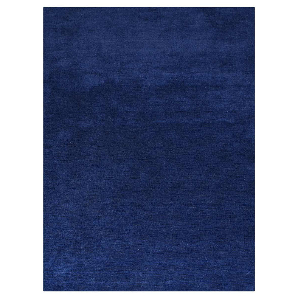 Premium Hand-Knotted Wool Area Rug – Solid Texture