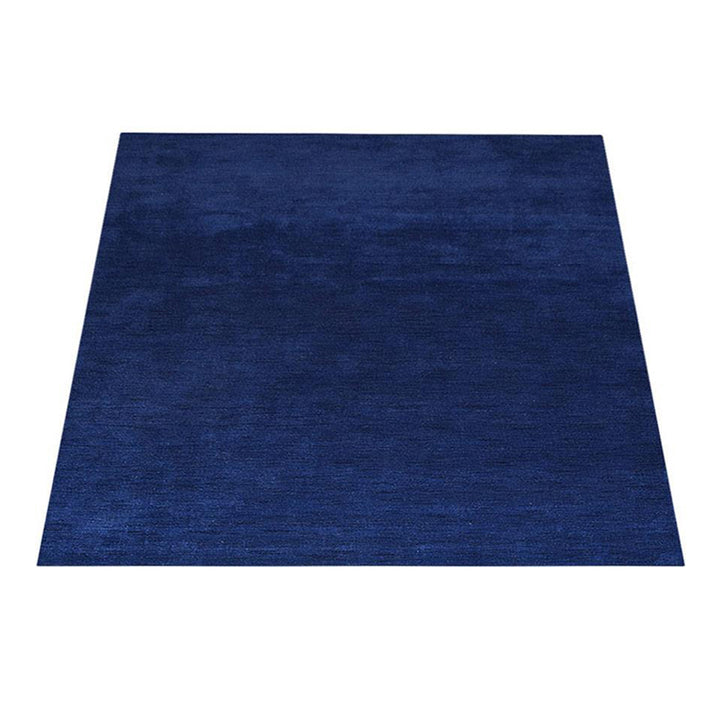 Premium Hand-Knotted Wool Area Rug – Solid Texture