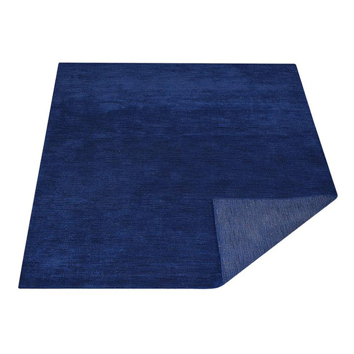 Premium Hand-Knotted Wool Area Rug – Solid Texture