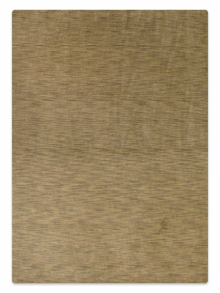 Solid Hand Knotted Wool Rug