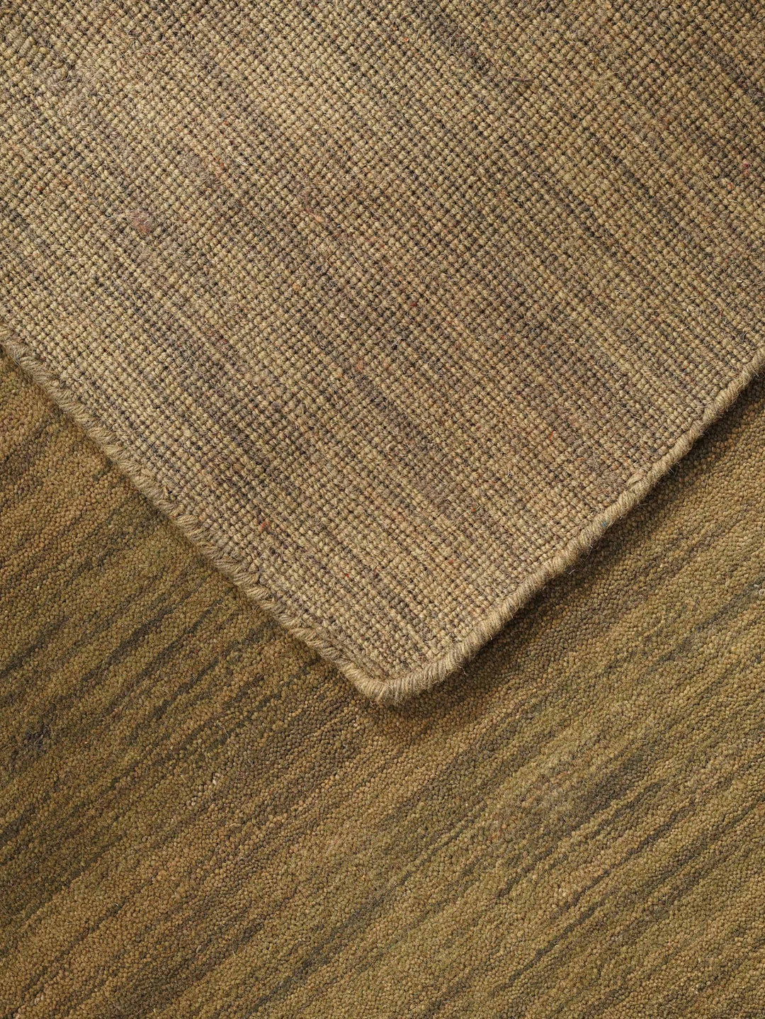 Solid Hand Knotted Wool Rug
