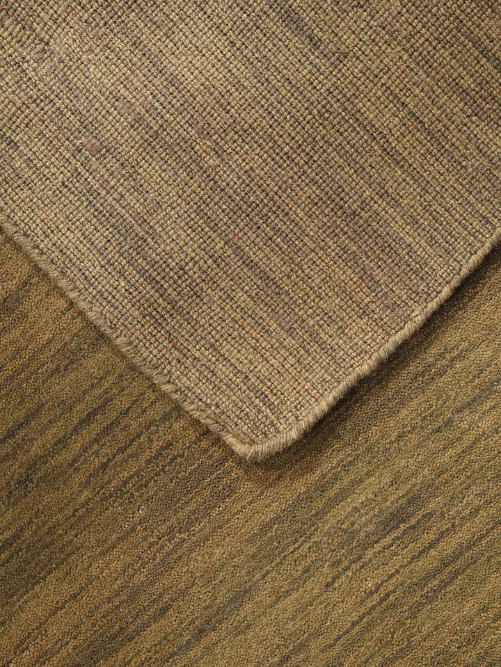 Solid Hand Knotted Wool Rug