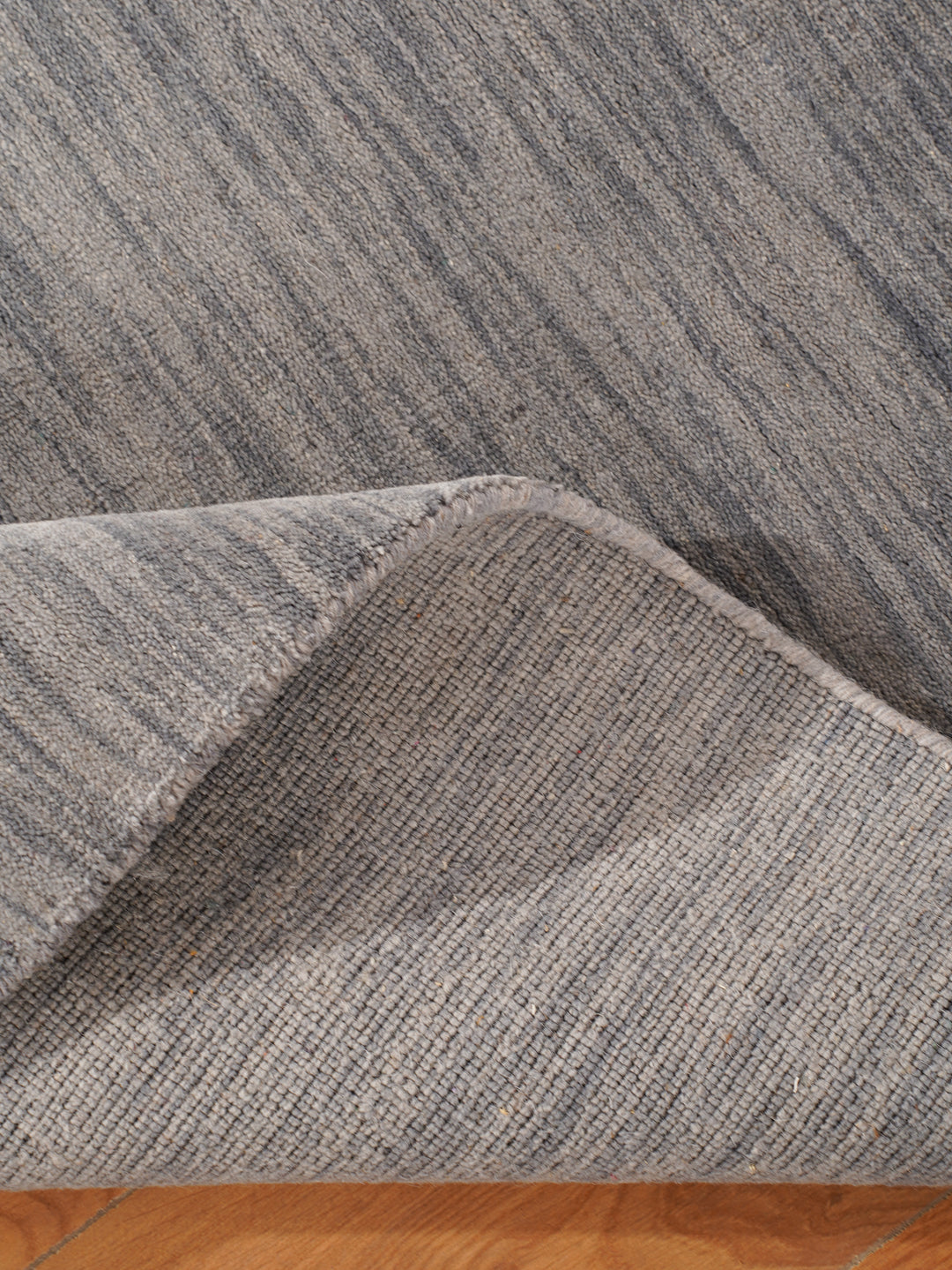Solid Hand Knotted Wool Rug