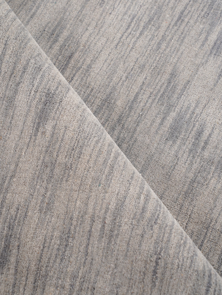 Solid Hand Knotted Wool Rug