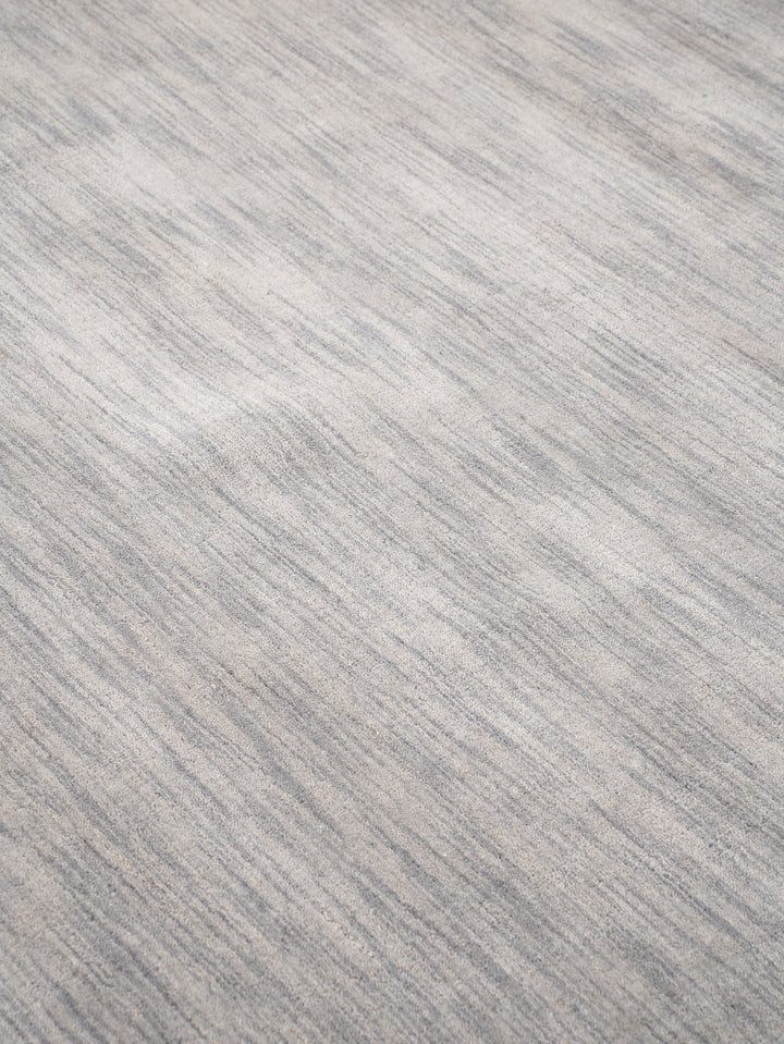 Solid Hand Knotted Wool Rug