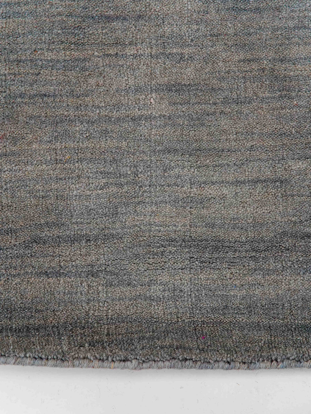 Solid Hand Knotted Wool Rug