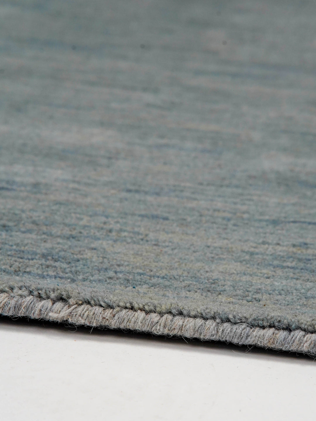 Solid Hand Knotted Wool Rug
