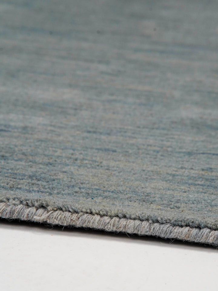 Solid Hand Knotted Wool Rug