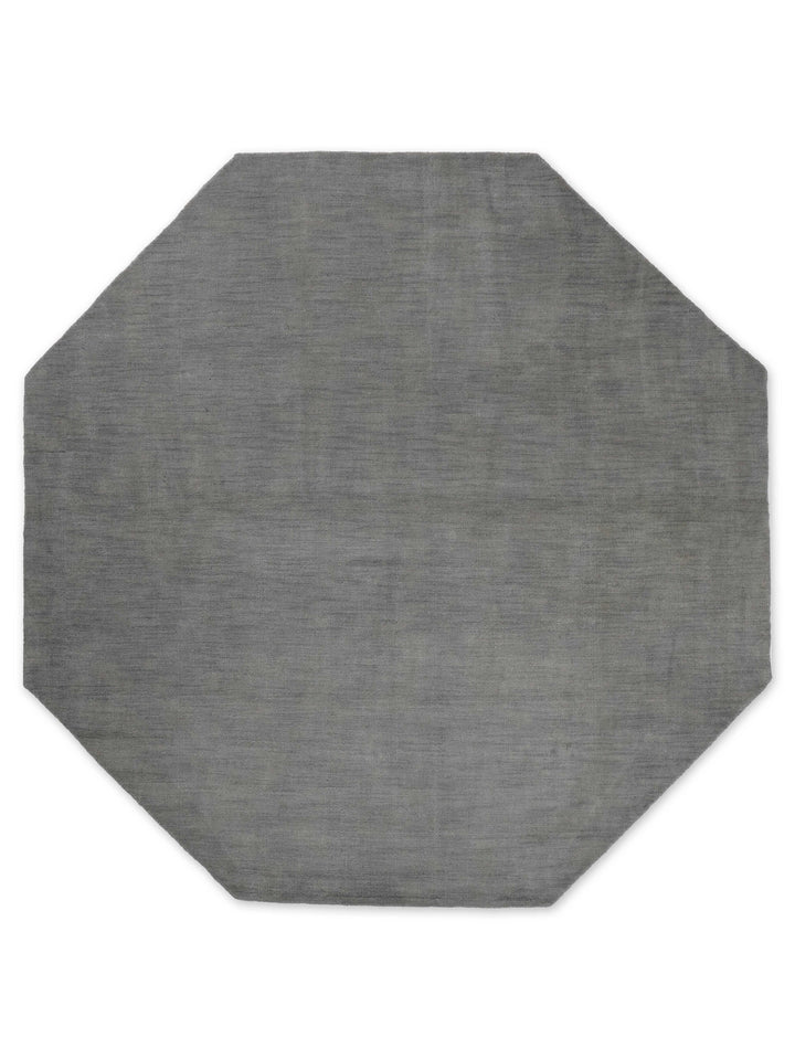 Solid Hand Knotted Wool Rug