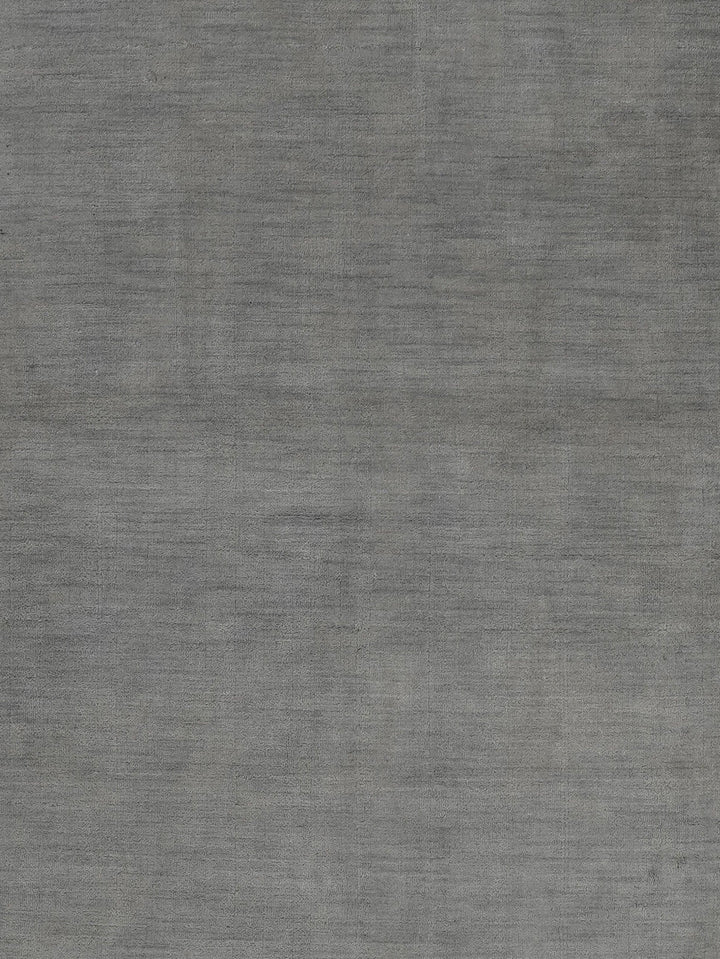 Solid Hand Knotted Wool Rug