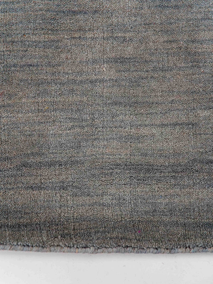 Solid Hand Knotted Wool Rug